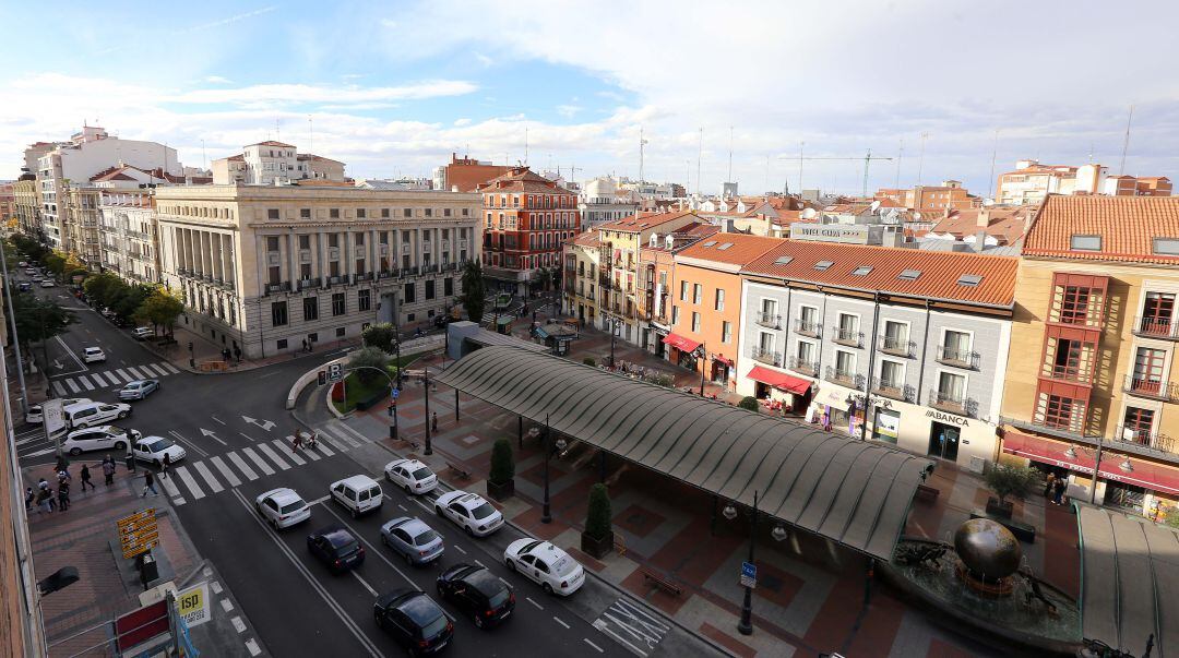 Vista general del mercado de la plaza de España