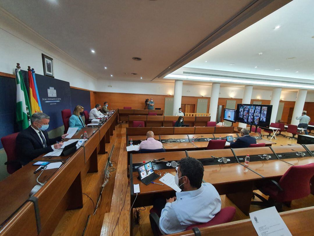 Celebración del pleno municipal de Motril