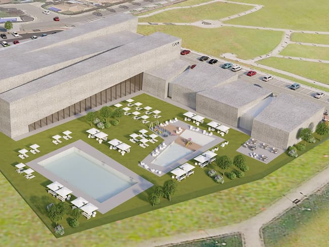 Infografía complejo acuático Cabanillas cuando esté terminado