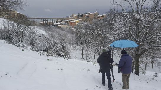 Imágenes del rodaje en la ciudad de Segovia