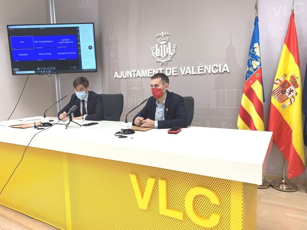 Vicealcalde Sergi Campillo y concejal de Hacienda Borja Sanjuán