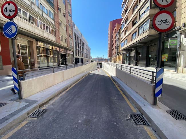 Nuevo túnel en la Calle Panaderos en Valladolid