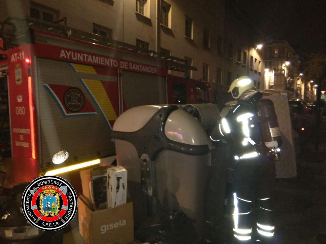 Intervención de los bomberos