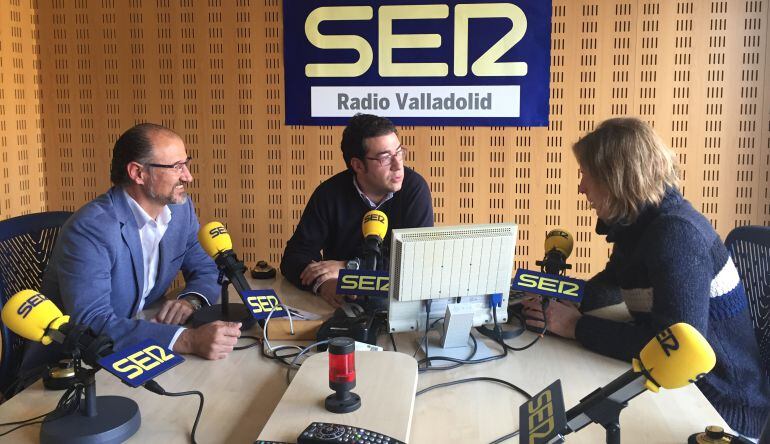 Luis Fuentes y Pablo Fernández en los estudios de la SER 