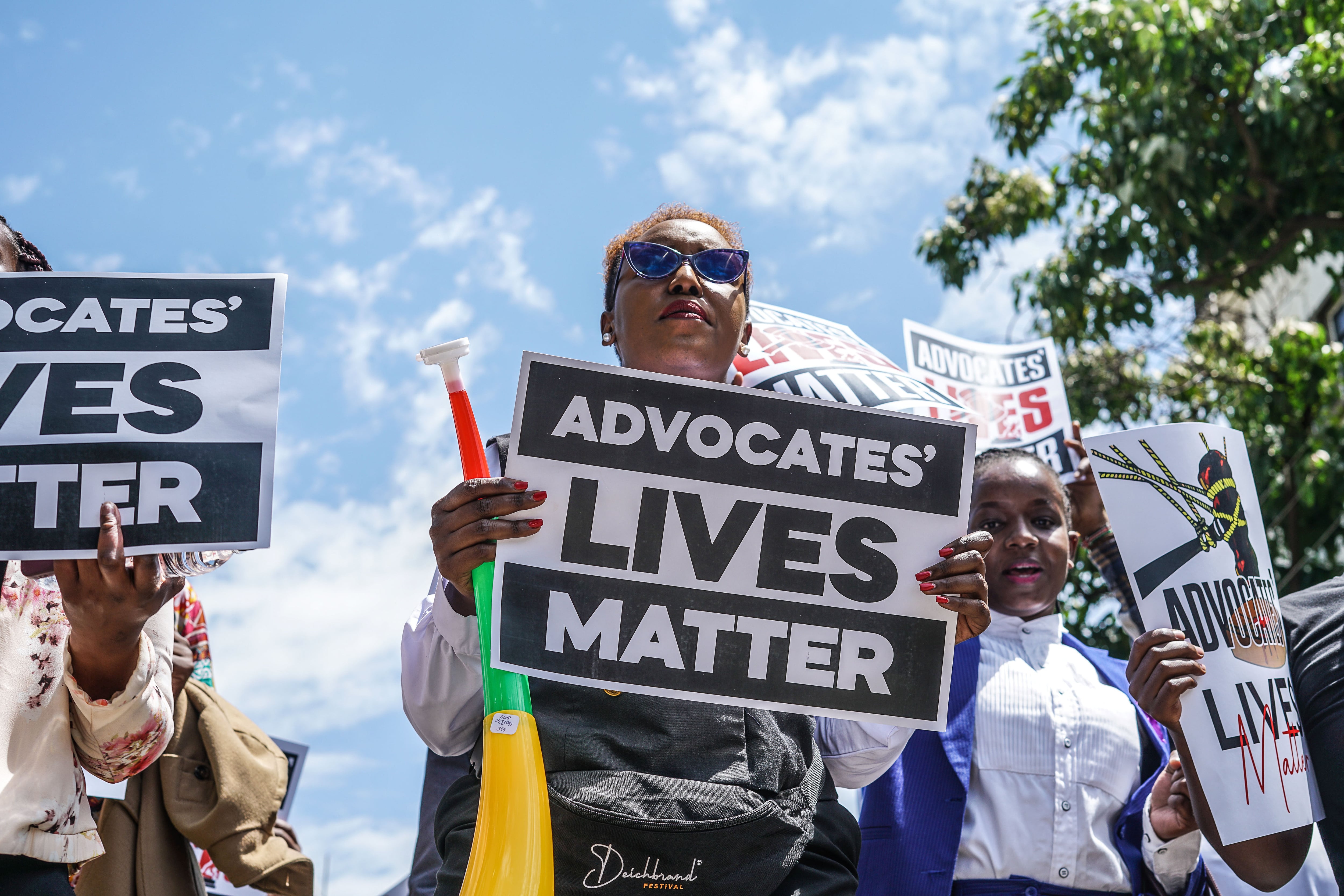 Imagen de las protestas en Kenia.