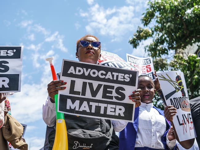 Imagen de las protestas en Kenia.