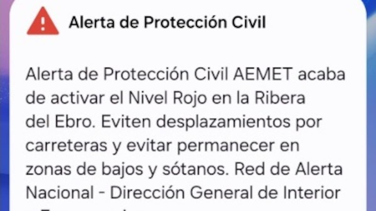 Aragón trabaja en dos niveles de ES - Alert para situaciones de emergencia - Hora 14 Aragón (02/11/2025)