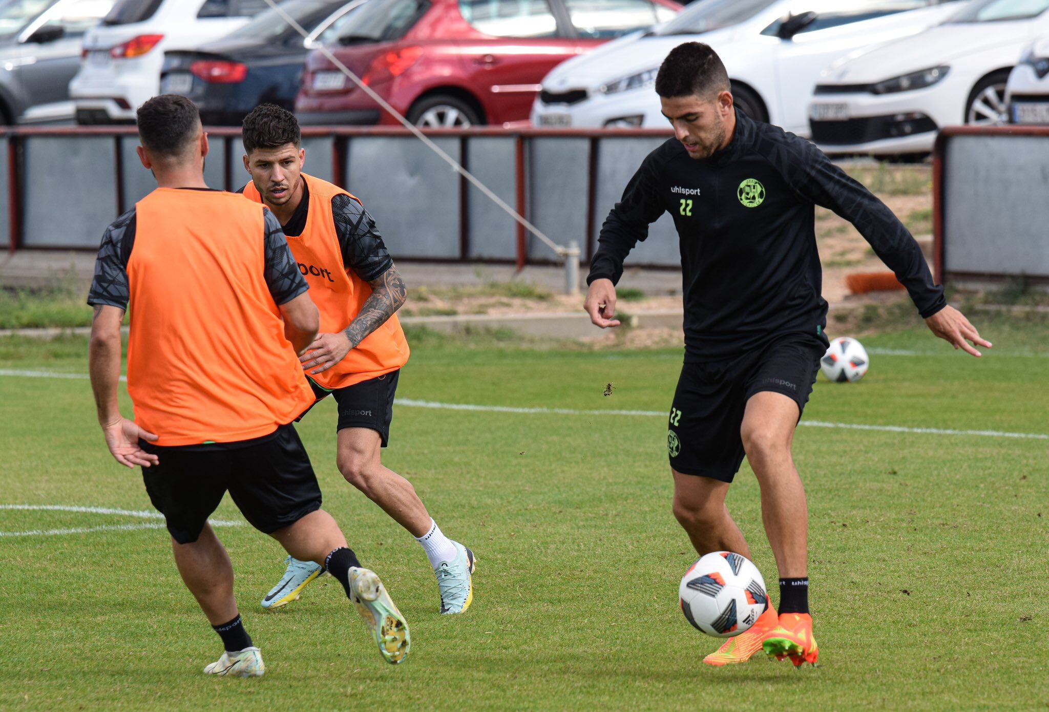 David Amez en un entrenamiento