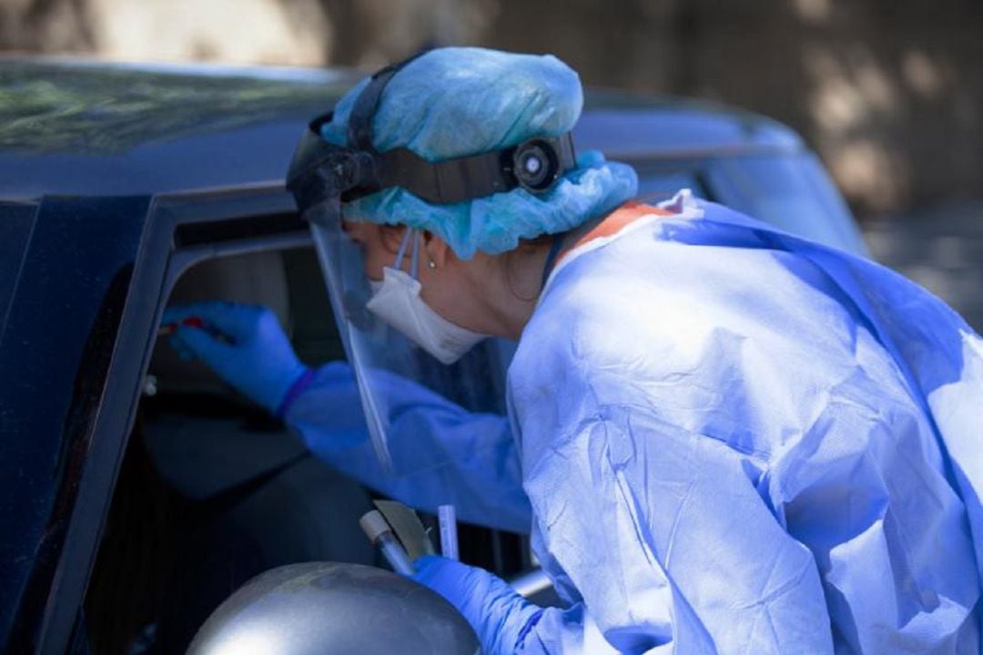 Imagen de archivo de una prueba PCR en La Rioja.