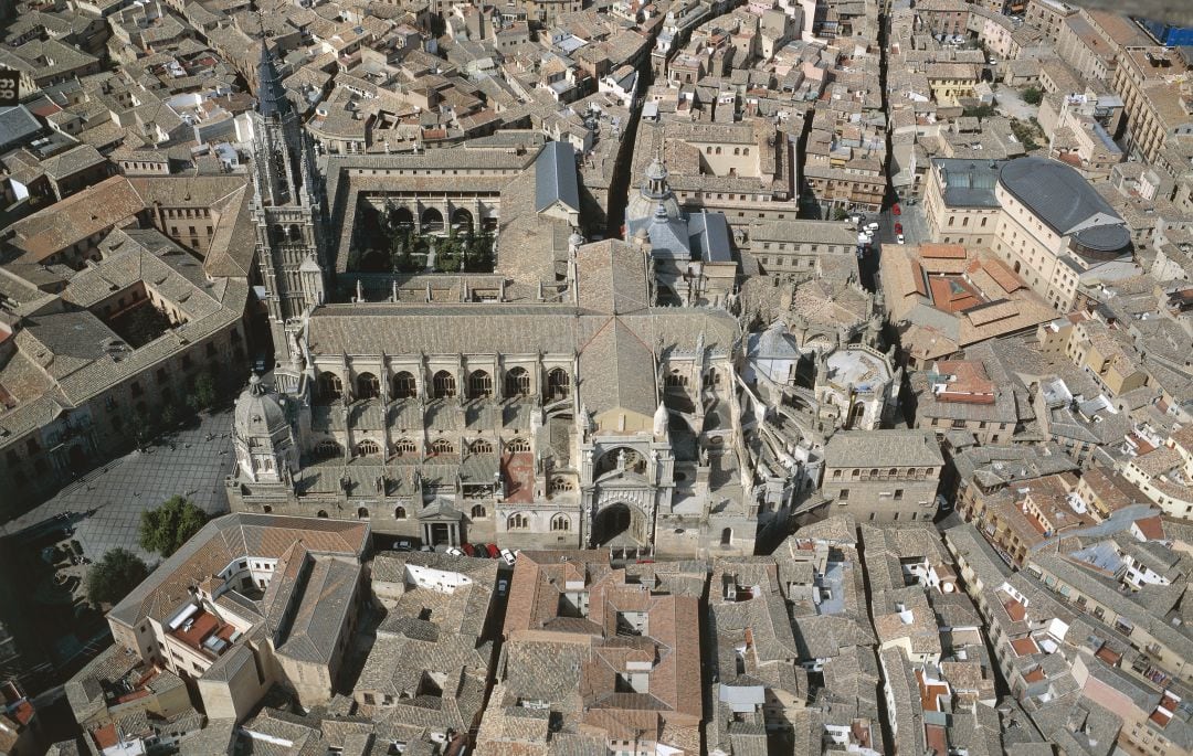 Vista aérea de la Catedral de Toledo