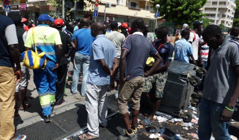 Membres de la comunitat senegalesa protestant. 