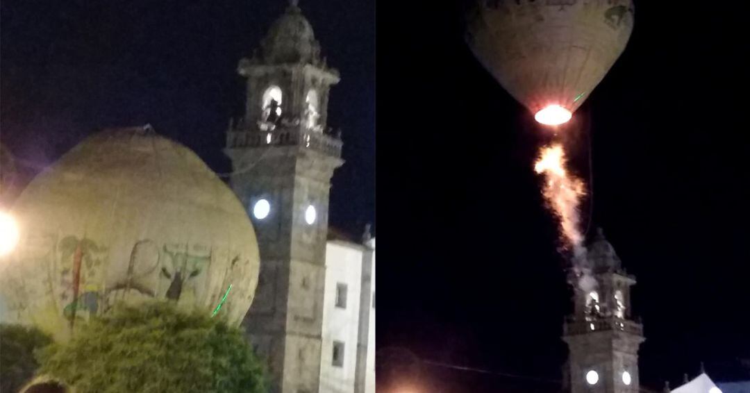 El globo de Betanzos ascendió este año tras el batacazo del año pasado