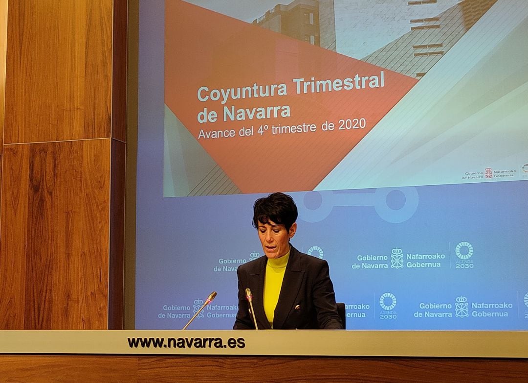 Elma Saiz, consejera de Economía y Hacienda del Gobierno de Navarra.