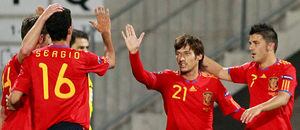 El canario ha marcado el último gol en el partido contra Liechtenstein clasificatorio para la Eurocopa 2012