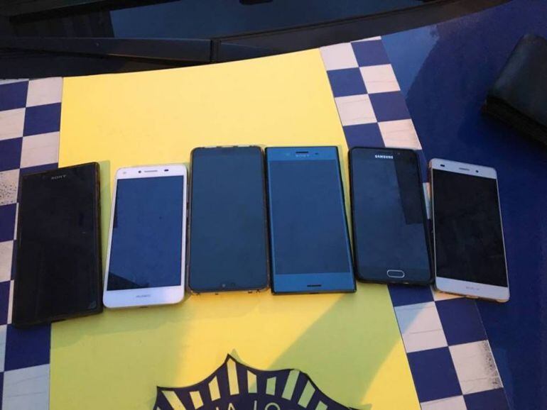 Smartphones sustraídos