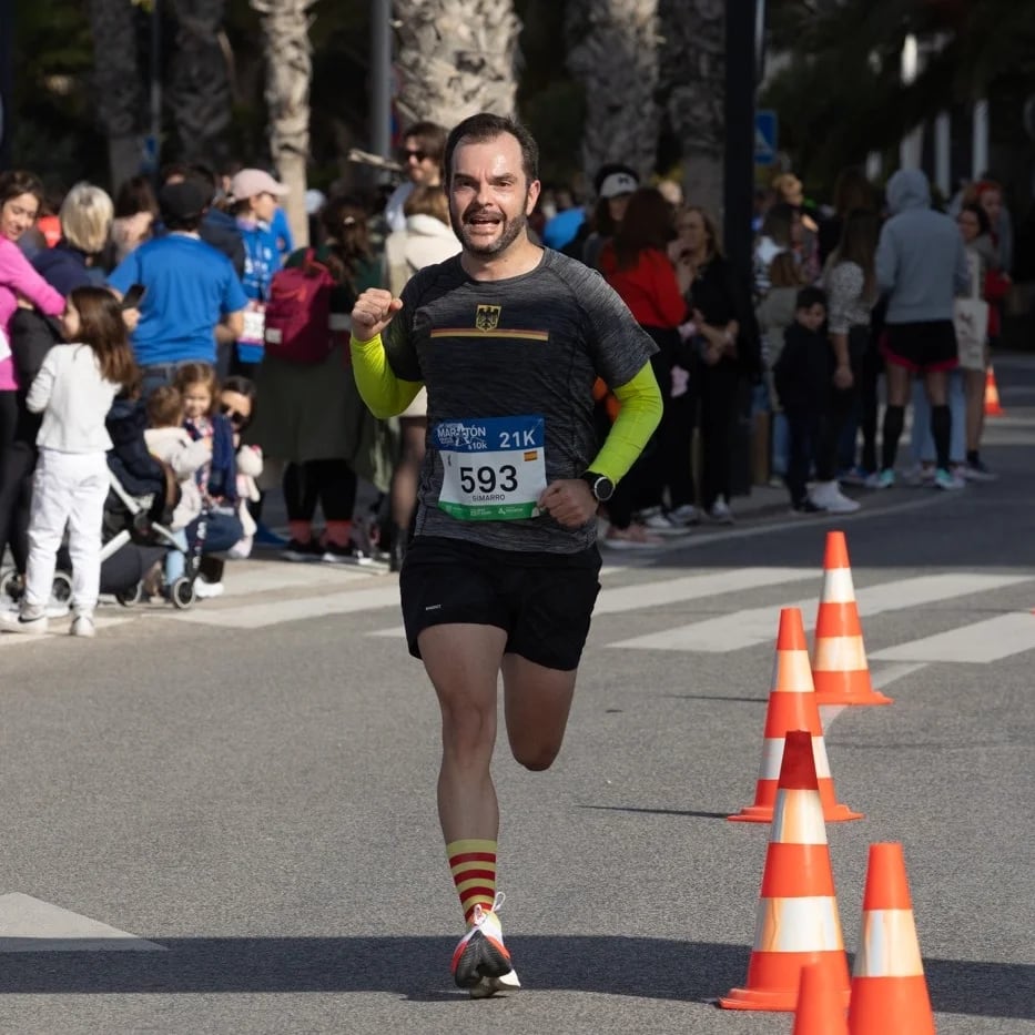 Corriendo por las calles de Alicante en la última edición de la media maratón