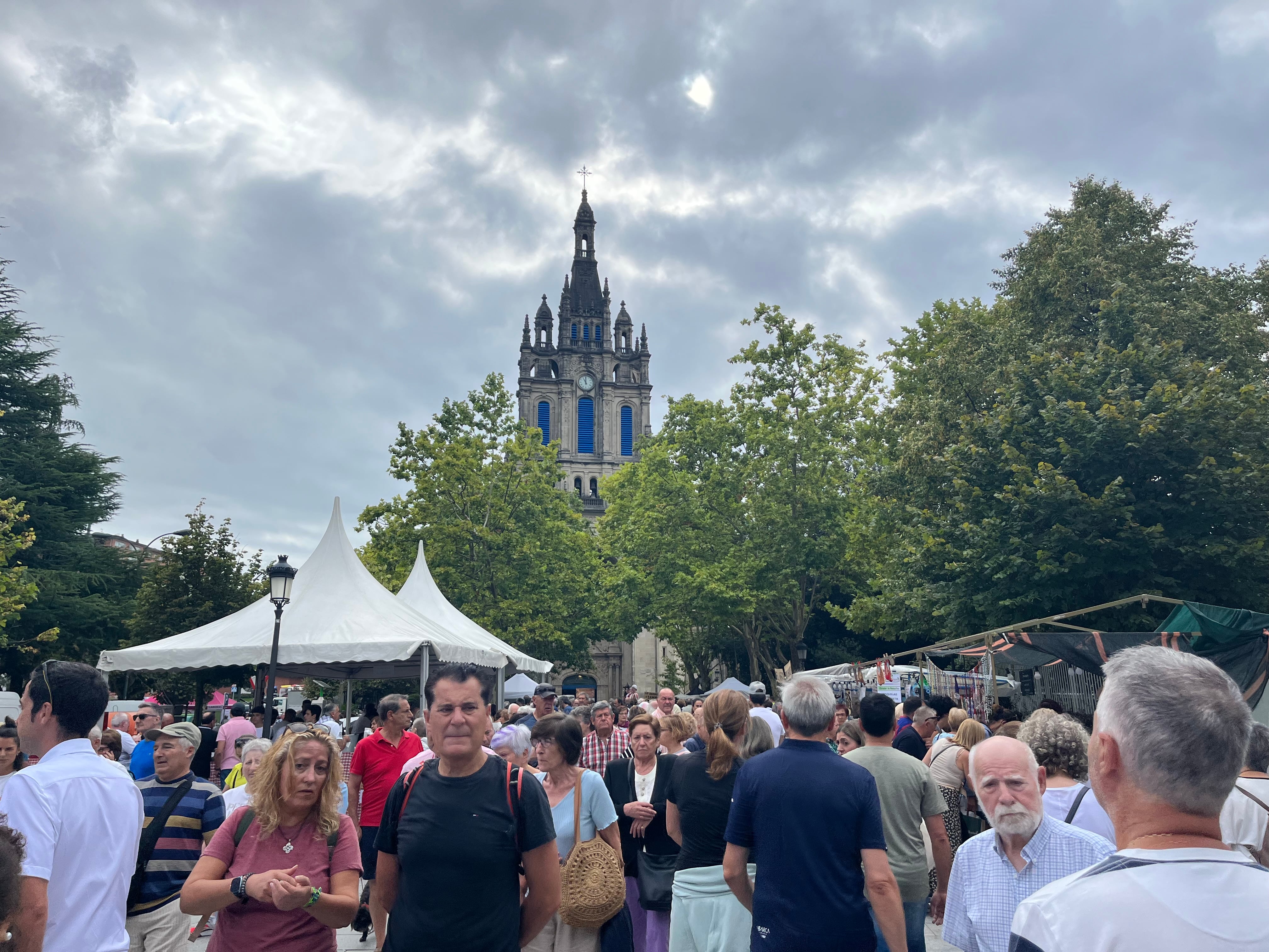 Basílica de Begoña el 15 de agosto de 2023.