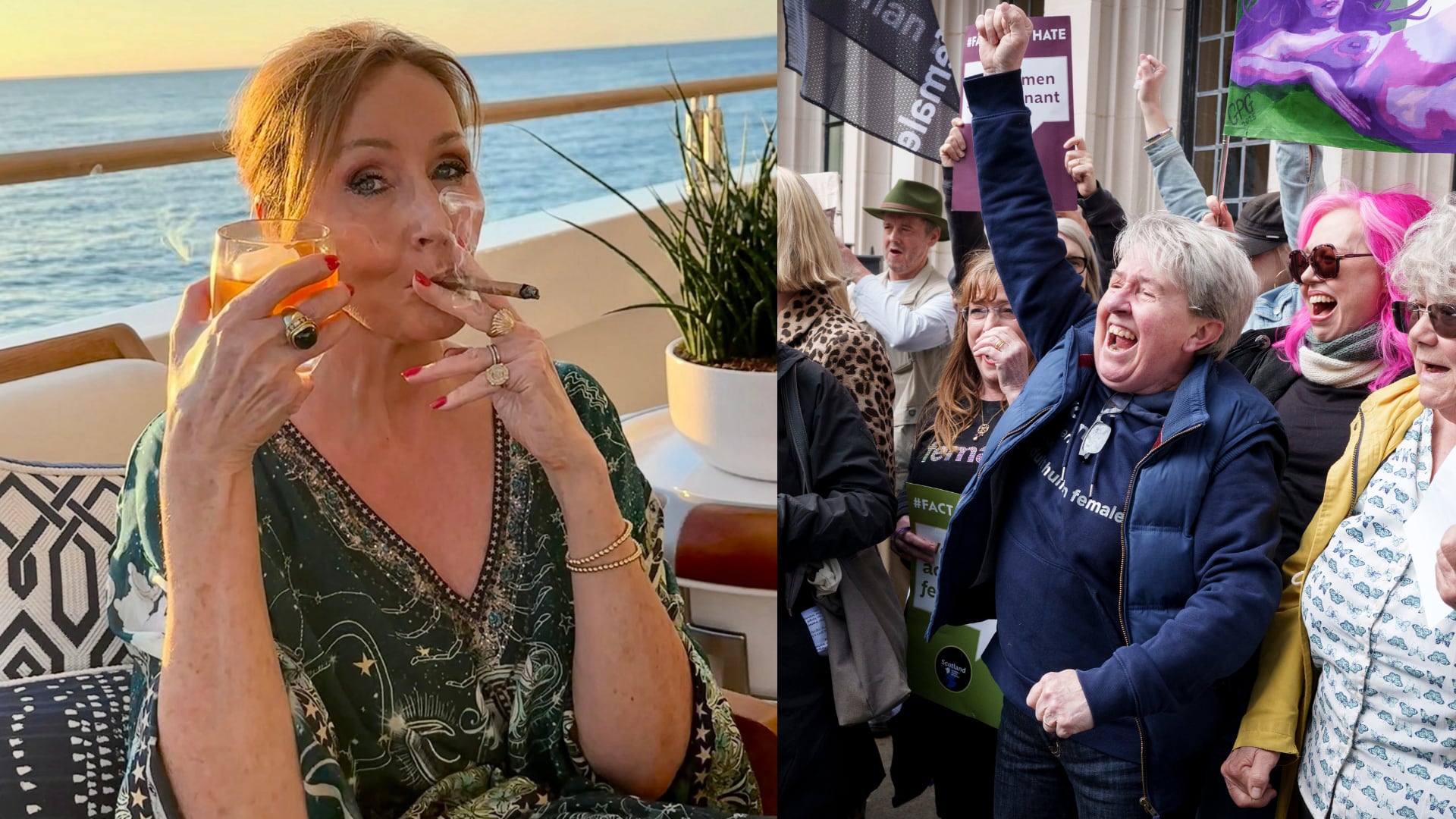 J.K. Rowling (@jk_rowling) / Getty Images.