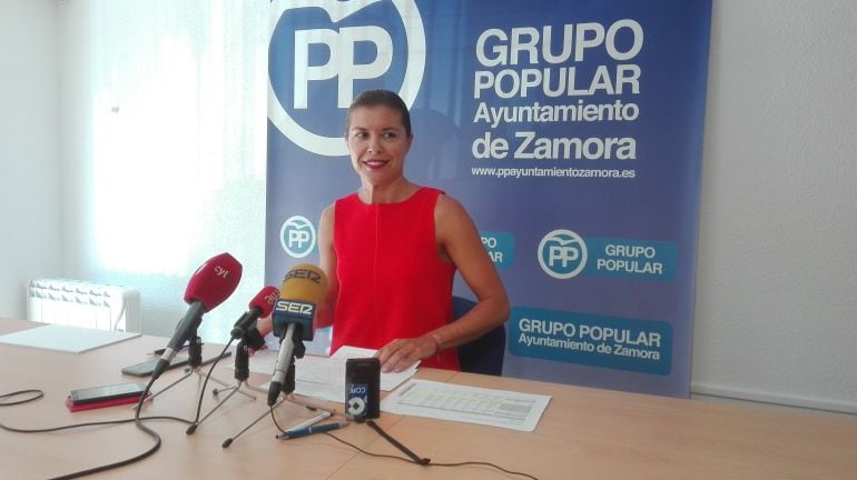 Clara San Damian, portavoz del PP en el Ayuntamiento de Zamora