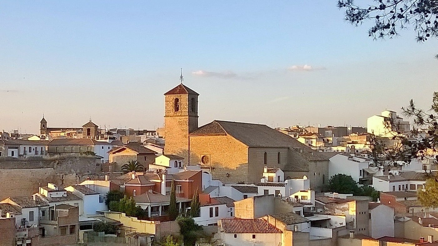 Vista aérea de la localidad de Torredonjimeno, en la provincia de Jaén