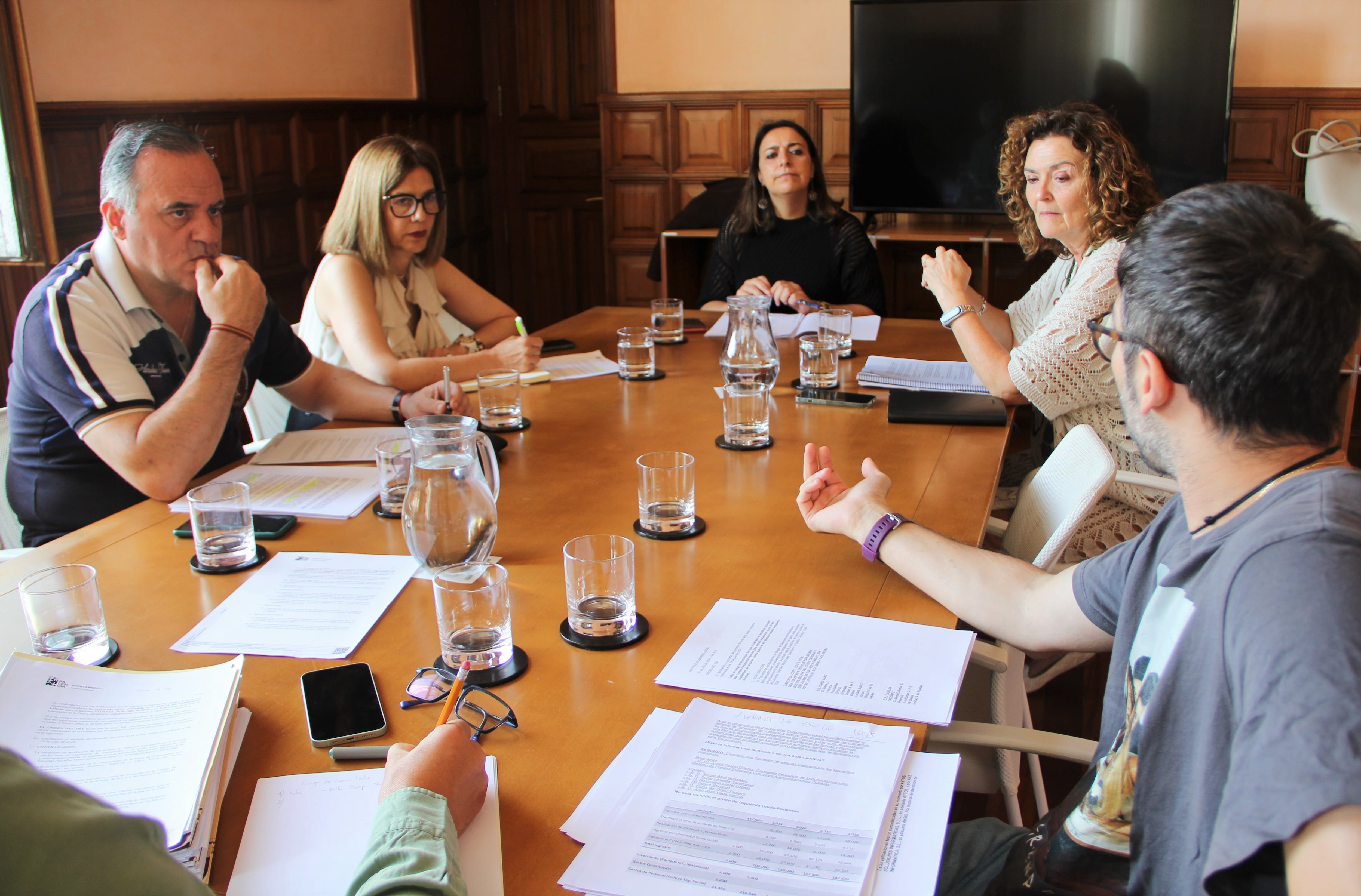 Junta de Gobierno en el Ayuntamiento de Palencia