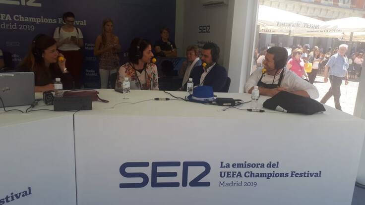 Celebramos el Fin de Semana de Champions desde la Plaza Mayor