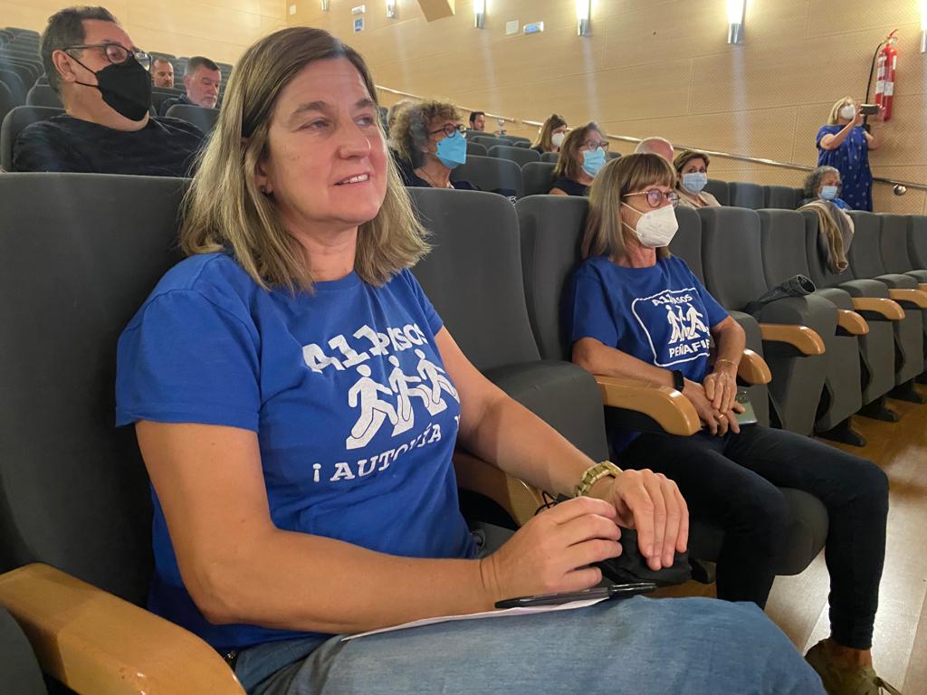 Alicia del Pozo, portavoz de la plataforma, en el auditorio desde donde se emite Hoy por Hoy