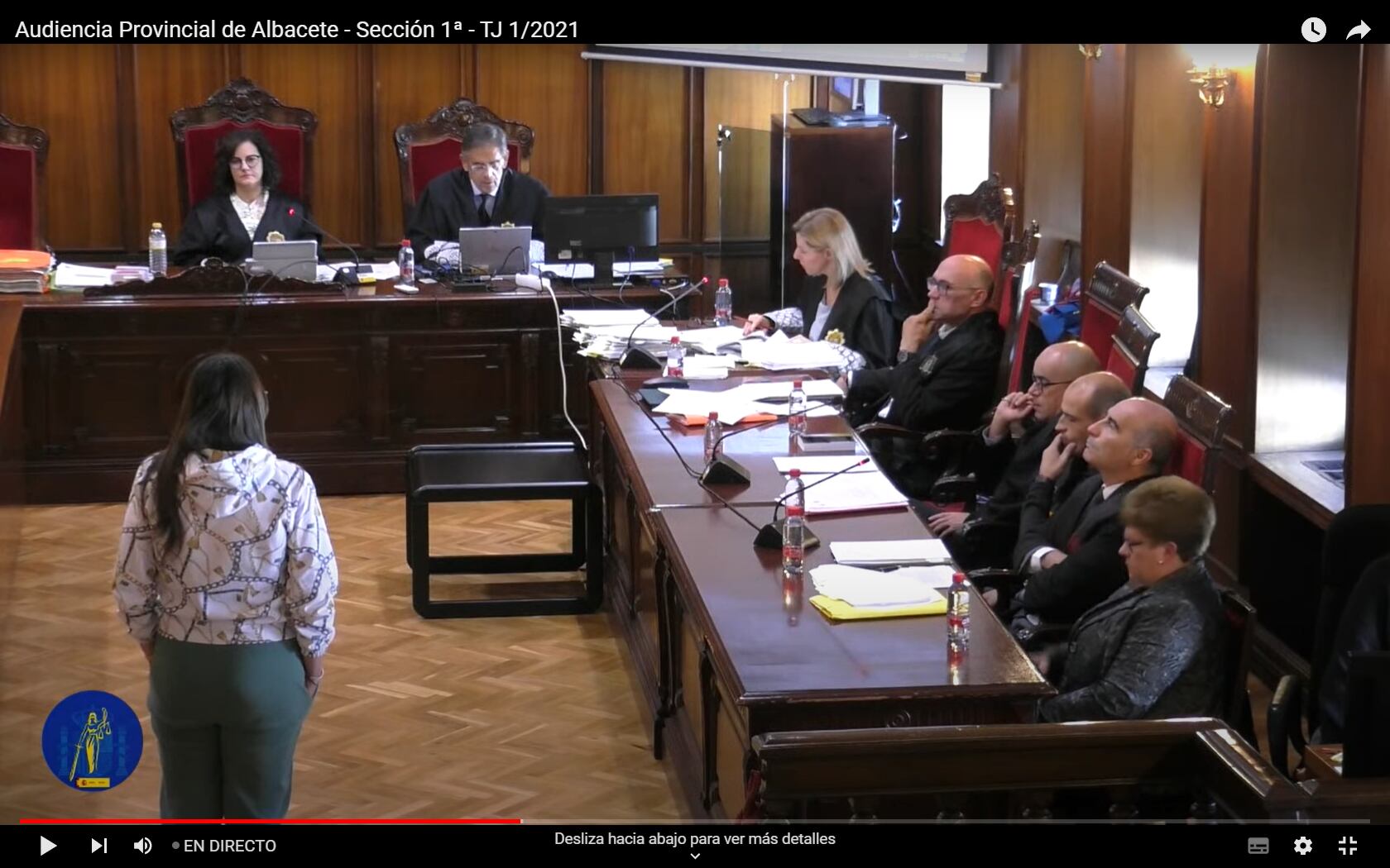 Declaración de uno de los acusados en el juicio