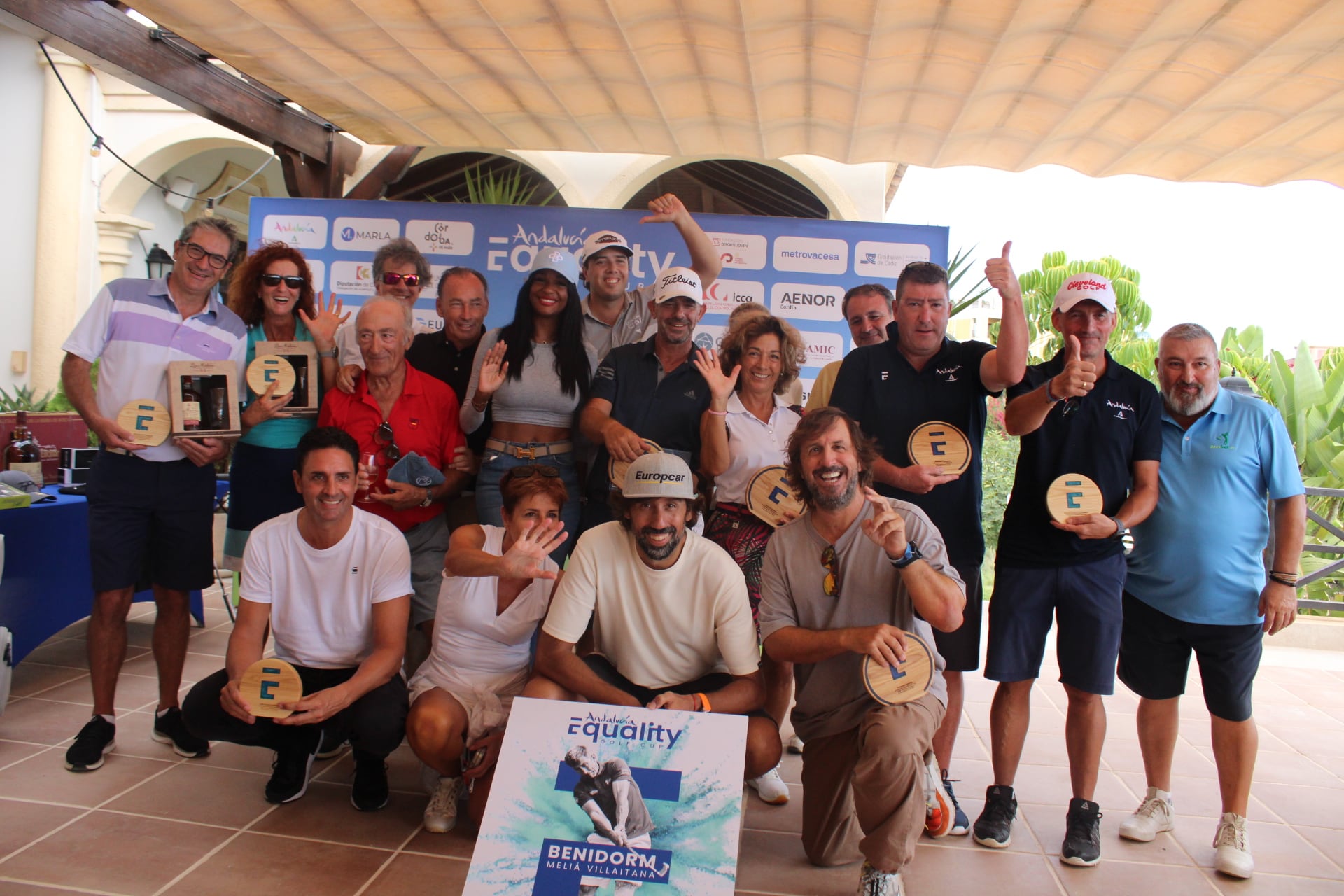 Ganadores del Torneo y Celibrities, cuarta prueba del Andalucía EqualityGolf Cup