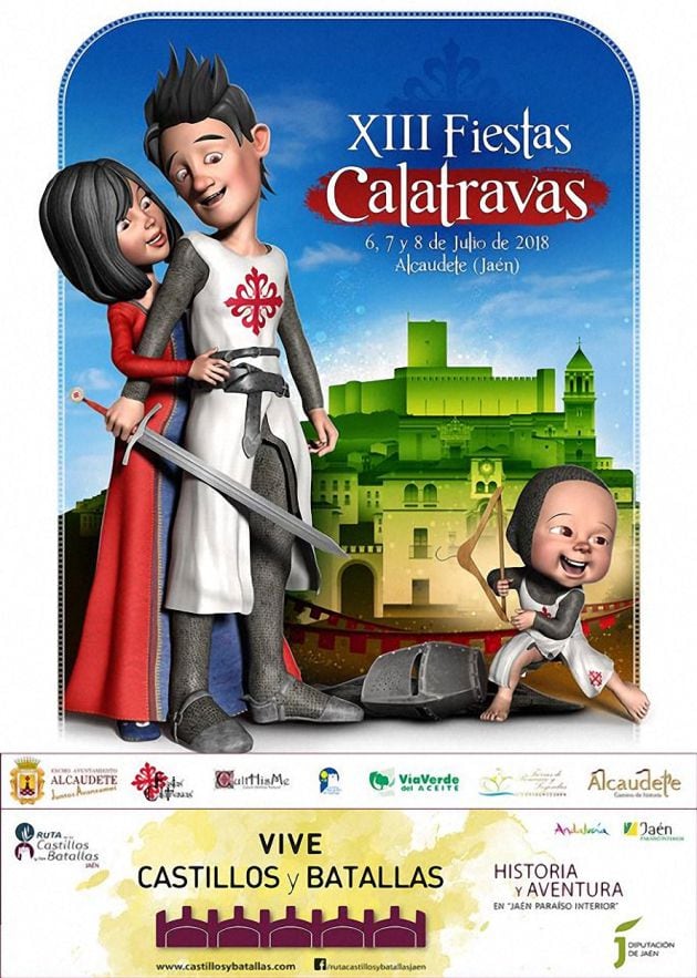 Cartel de las Fiestas Calatravas de Alcaudete. 