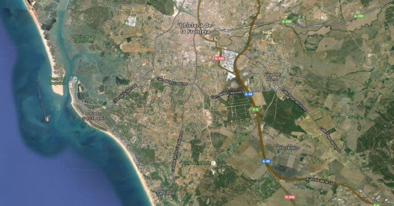 Imagen aérea del termino de Chiclana