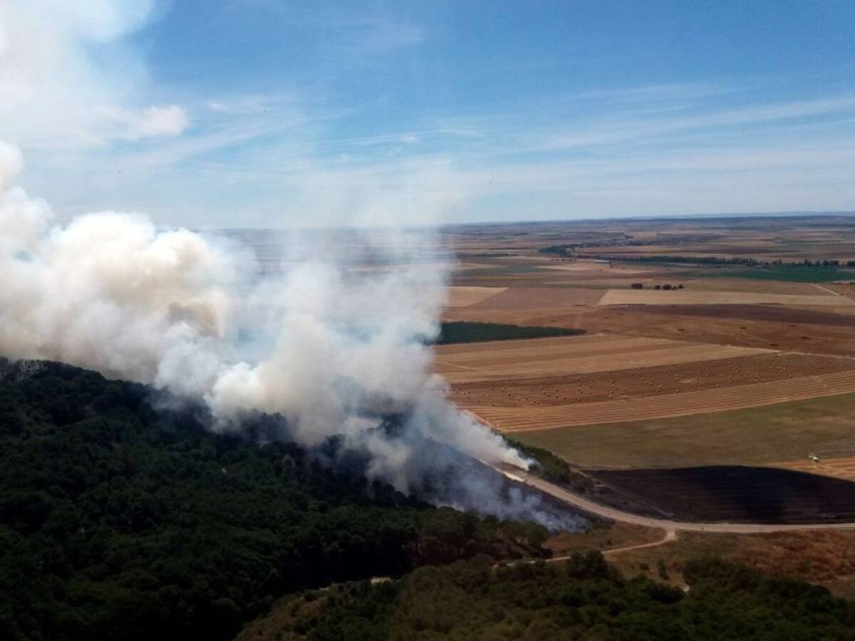 Controlado un incendio en Villagarcía de Campos