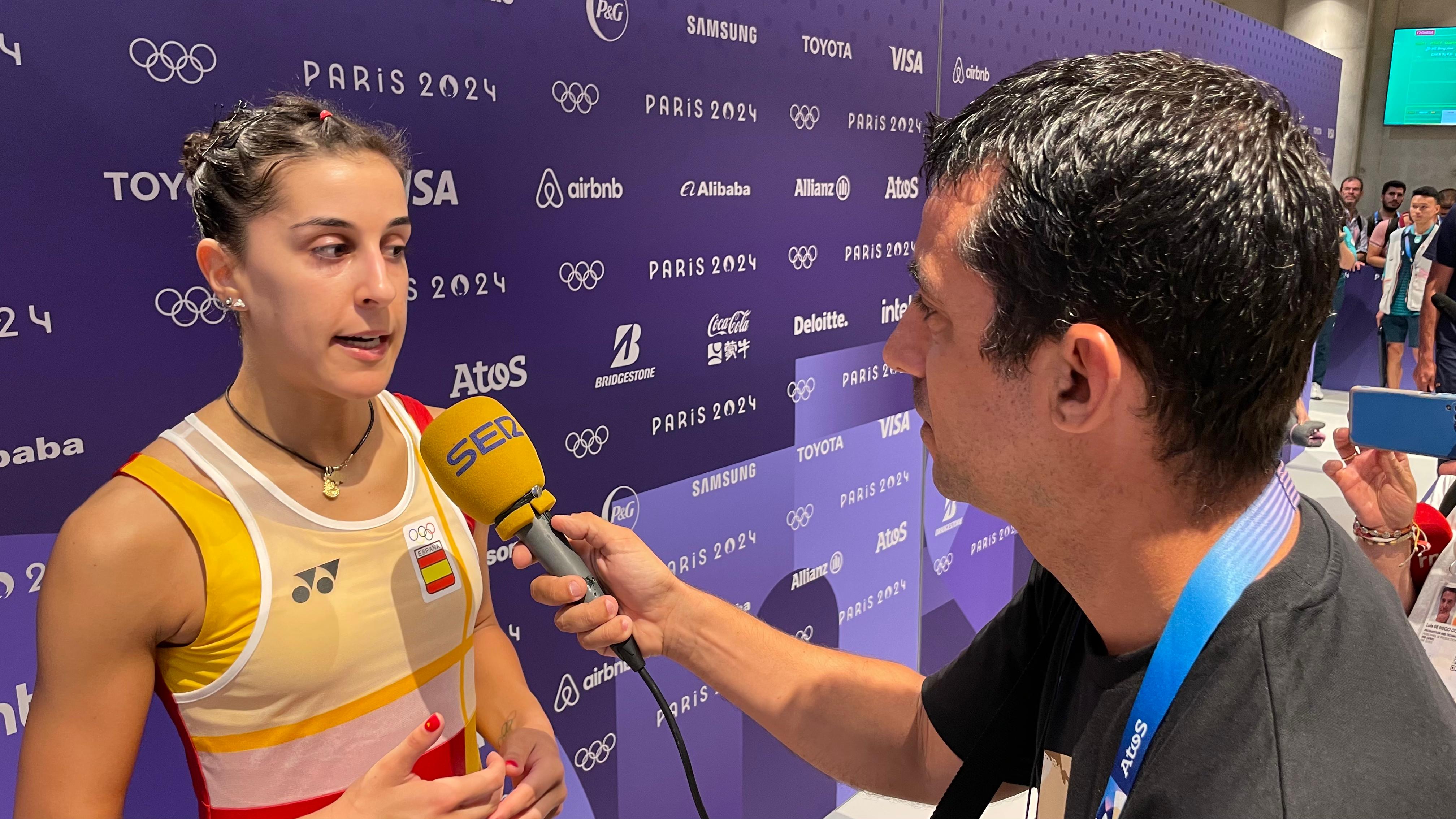 Carolina Marín celebra su regreso a unas semifinales olímpicas: "Mañana va a salir una Carolina que quiere ganar una medalla de oro"