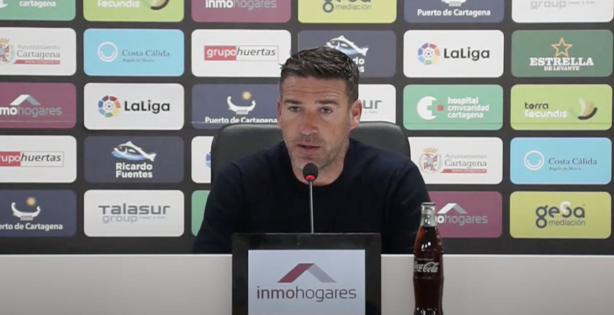 Luis Carrión durante la rueda de prensa de este jueves