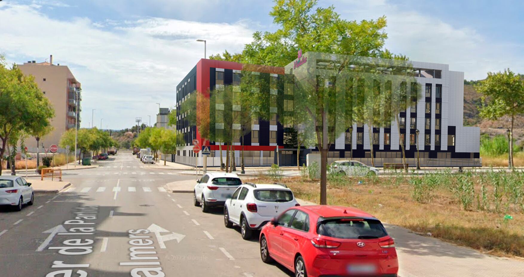 Simulación de la residencia que se construirá en la zona de Beniopa-Passeig de Gandia.l