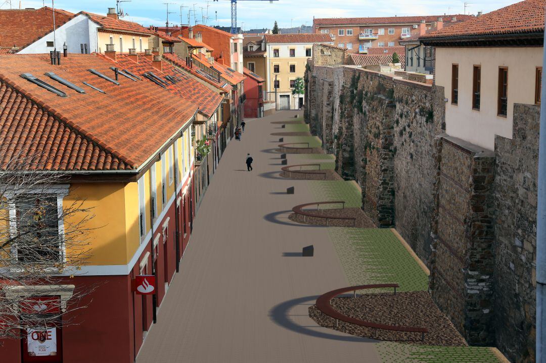 Recreación de la futura urbanización de la calle Carreras y la Avenida de los Cubos