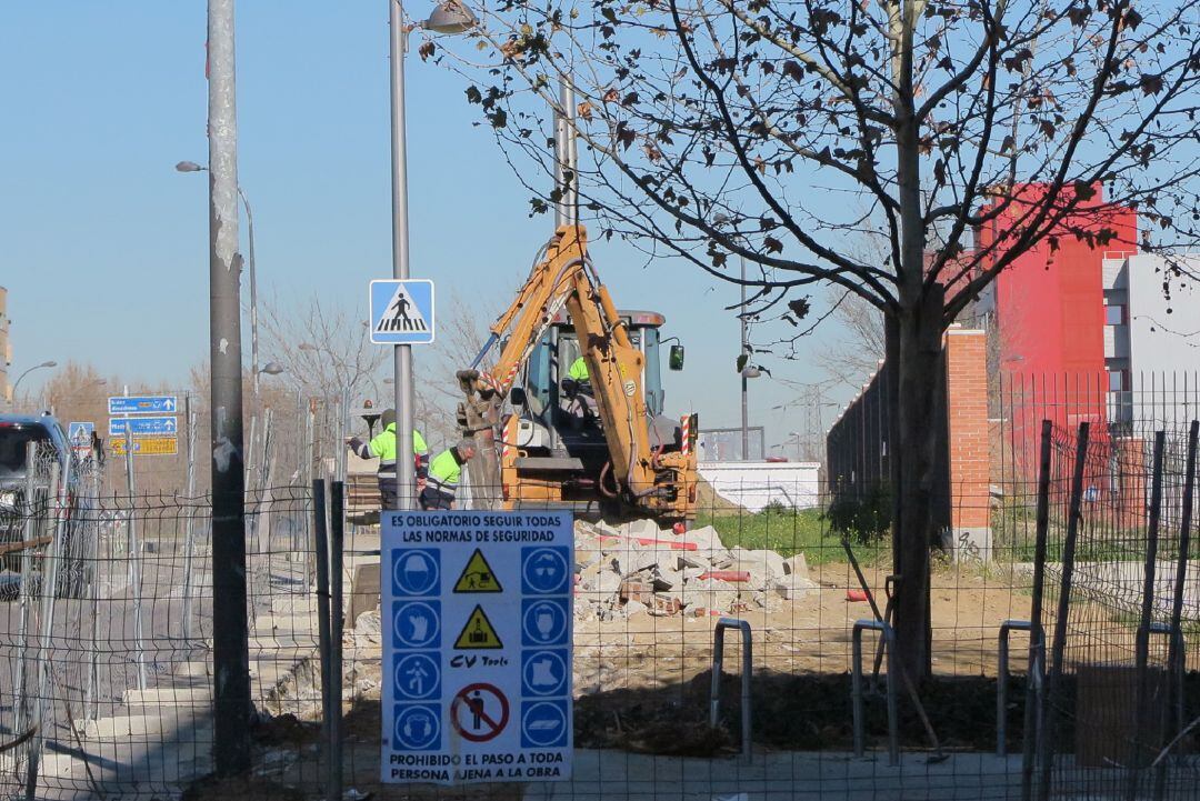 Las obras del Paseo de la Estación de Getafe han comenzado esta semana.