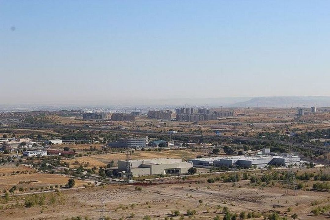 Imagen aérea del barrio de El Cañaveral (Vicálvaro)