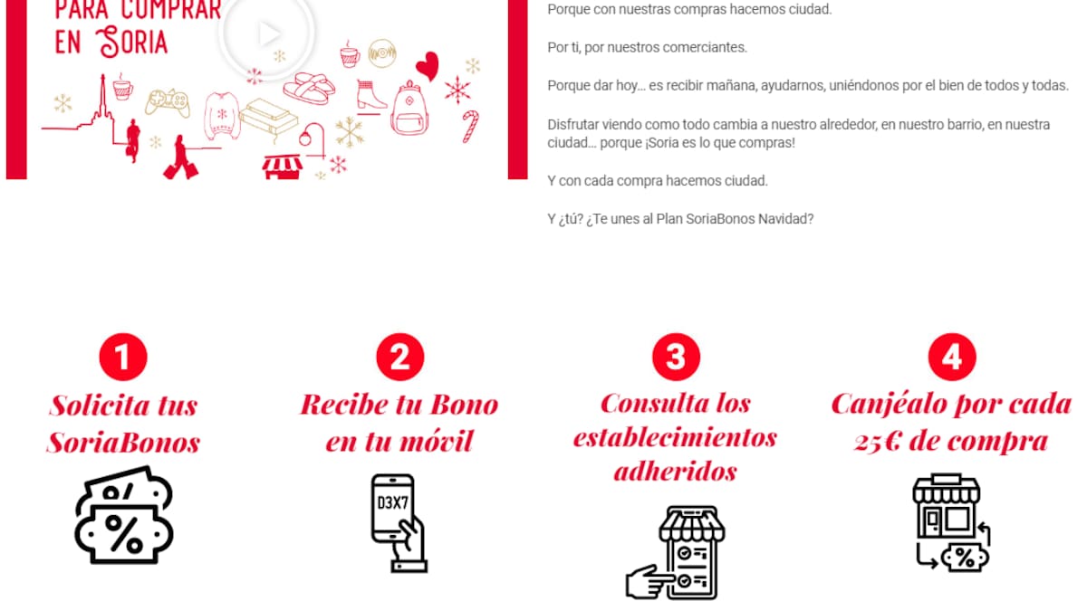 Carlos Martínez (Alcalde Soria) Soriabonos y Trinquete - El Ayuntamiento de Soria amplía en 50.000 euros más la partida del SoriaBonos