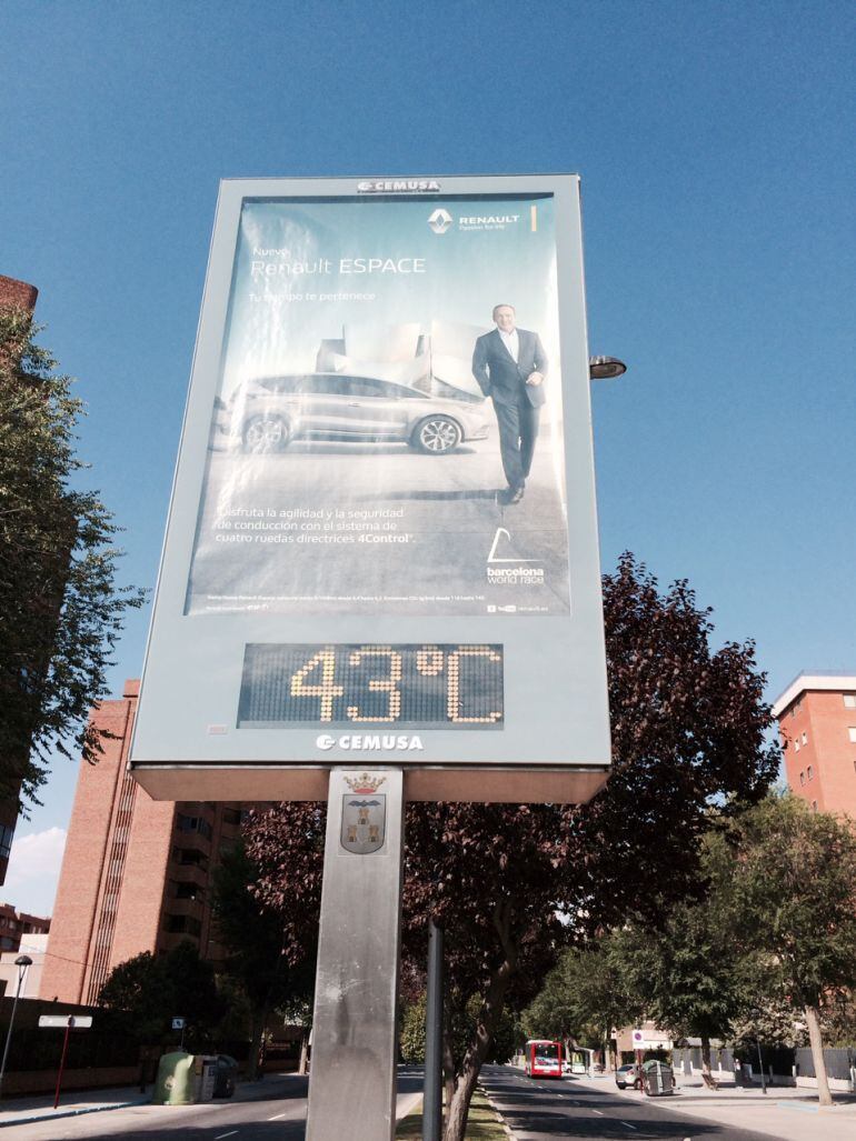 La máxima superó los 40º en 3 ocasiones en julio en Albacete