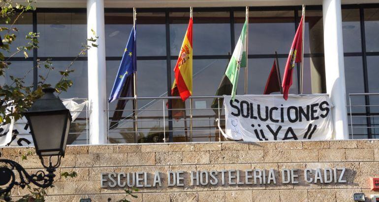 Fachada de la Escuela de Hostelería de Cádiz, dependiente de la Junta de Andalucía