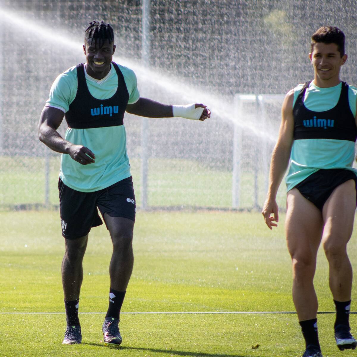Samuel Obeng, contento de estar en Huesca donde ha encontrado "confianza y tranquilidad"