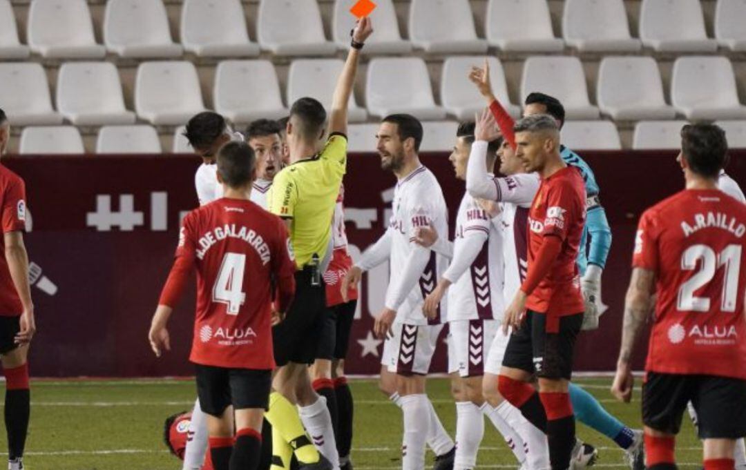 Expulsión de Gorosito ante el Mallorca