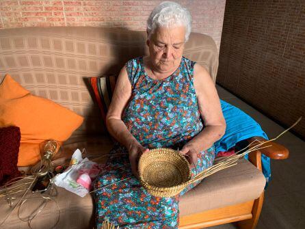 Los balayos eran utilizados "para todo" explica Mela, pero en especial en el campo para aventar el grano en la era.