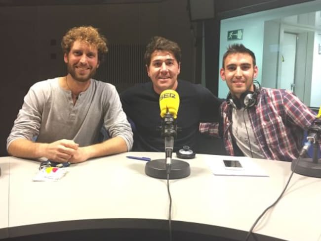 Javi Colorado, con Yago de Vega y Javi Sánchez.