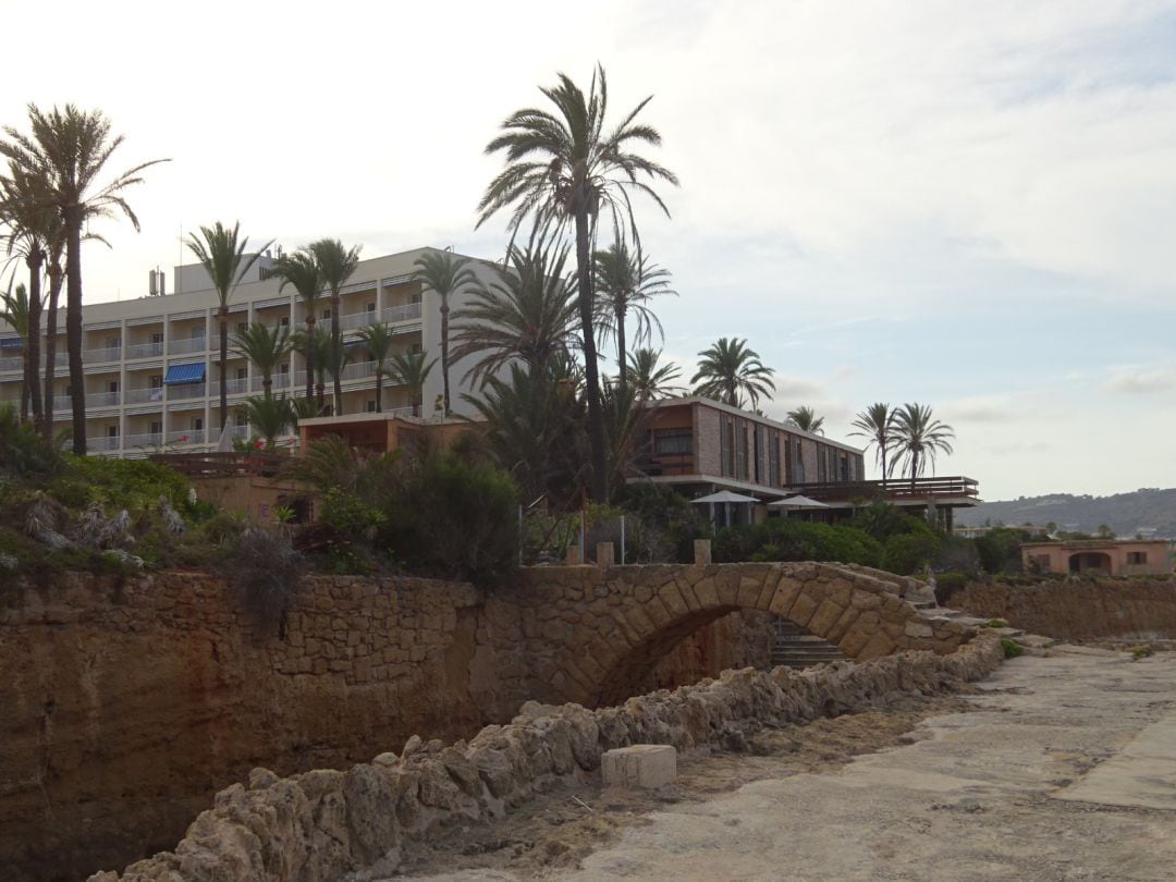 Zona de la cala y chalet del Ministro, en Xàbia.