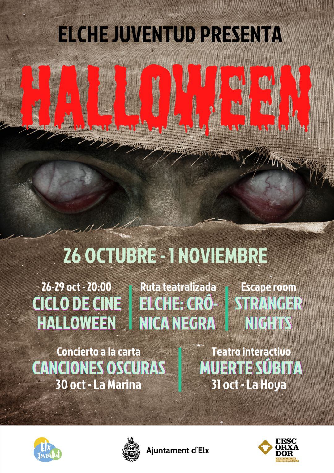 Cartel actividades Halloween 