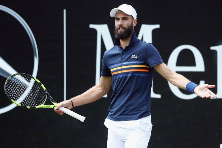 Benoit Paire protesta durante un partido