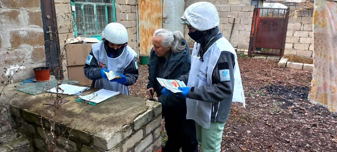 Voluntarios de Cáritas en Ucrania