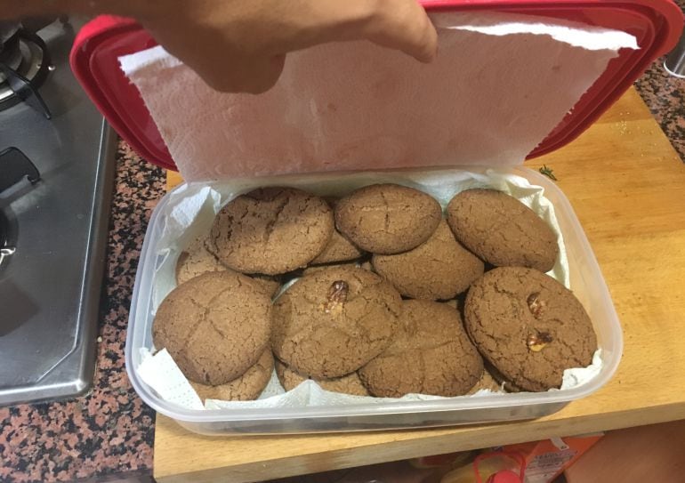 Galletas elaboradas con harina de grillo.